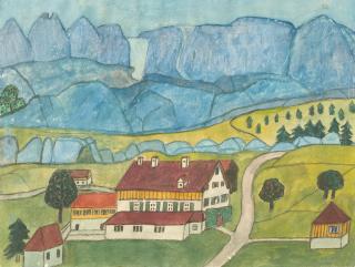 Max Raffler - Blaue Berge.