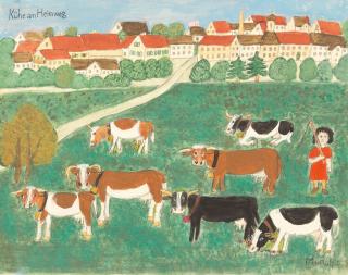 Max Raffler - „Kühe am Heimweg“ (Greifenberg am Ammersee).