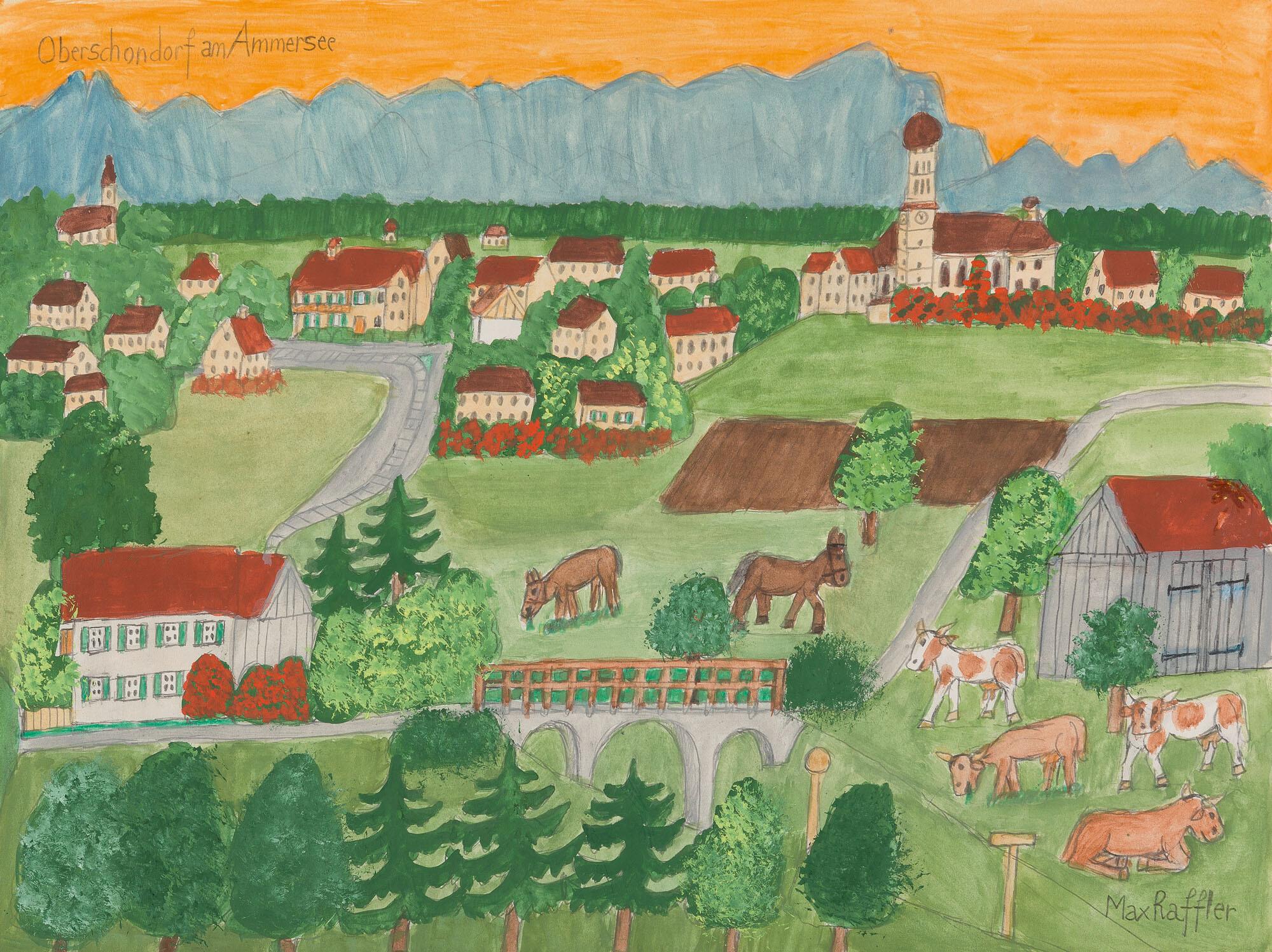 Max Raffler - „Oberschondorf am Ammersee“.