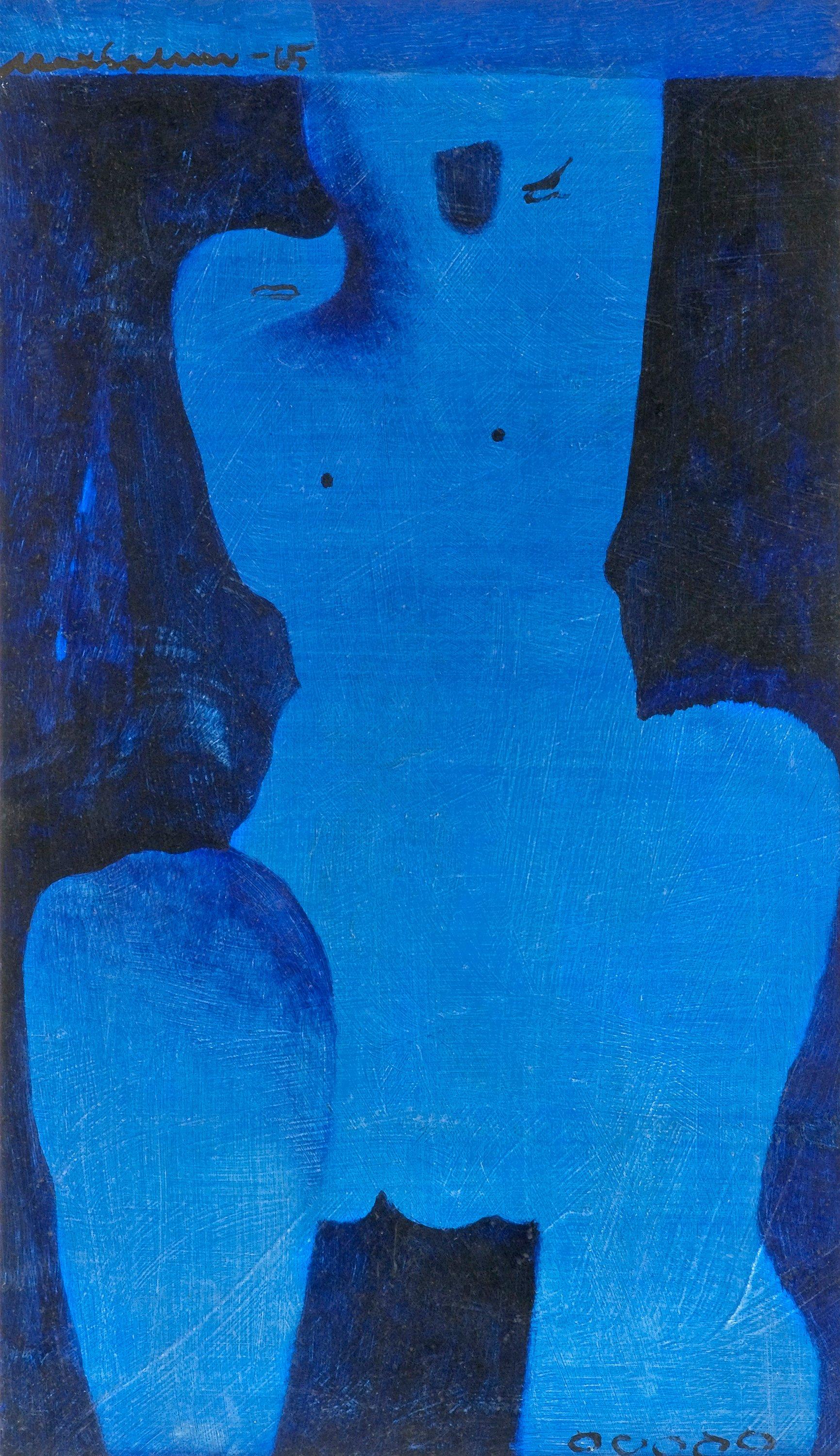 Max Salmi - A Blue Figure.
