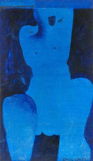 Max Salmi - A Blue Figure.