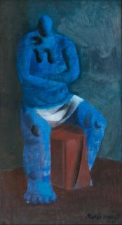 Max Salmi - Blue Figure