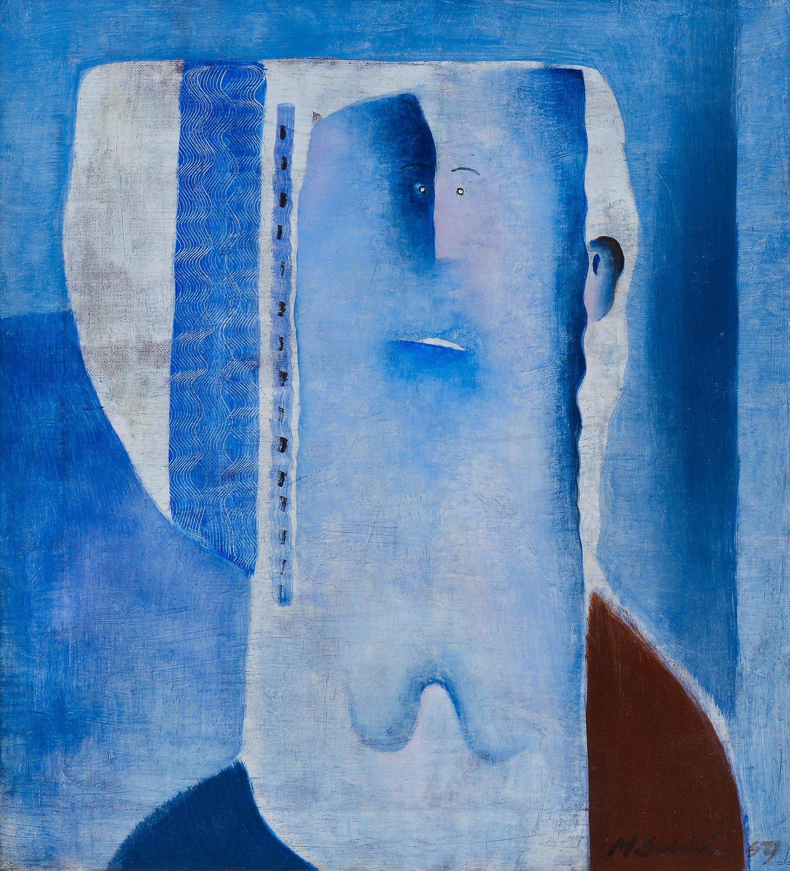 Max Salmi - Portrait In Blue.