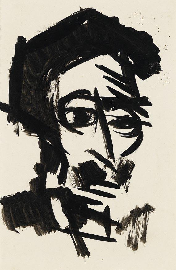 Max Schwimmer - Selbstportrait als \