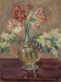 Max Slevogt - Amaryllis und Flieder