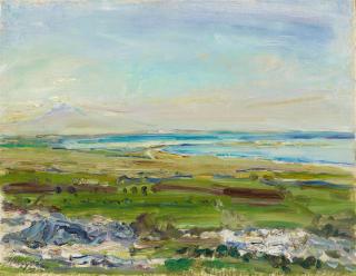 Max Slevogt - Der Ätna von Syrakus aus gesehen