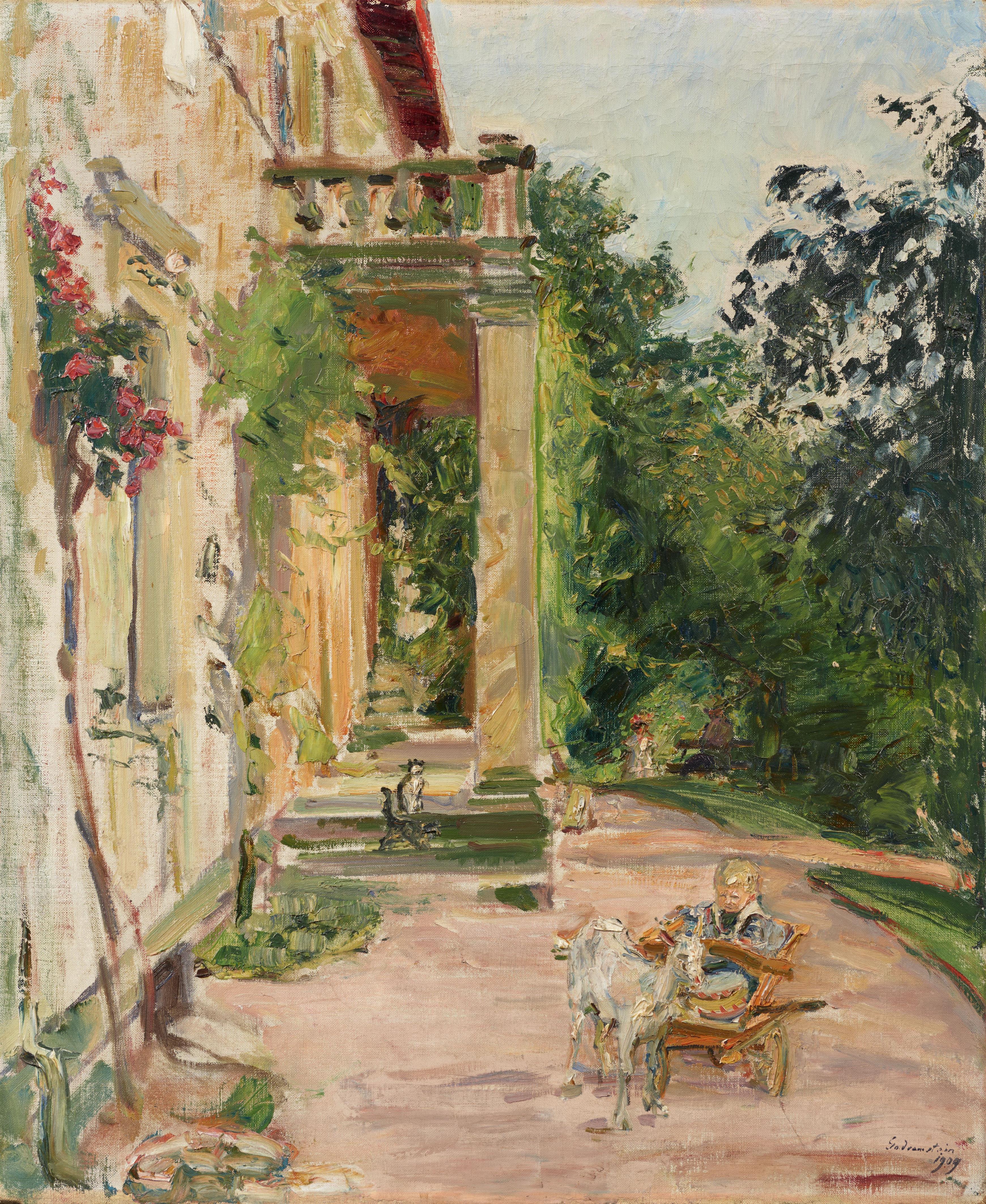 Max Slevogt - Haus in Godramstein - Wolfgang mit Ziege