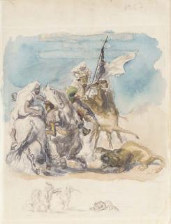 Max Slevogt - Löwenjagd