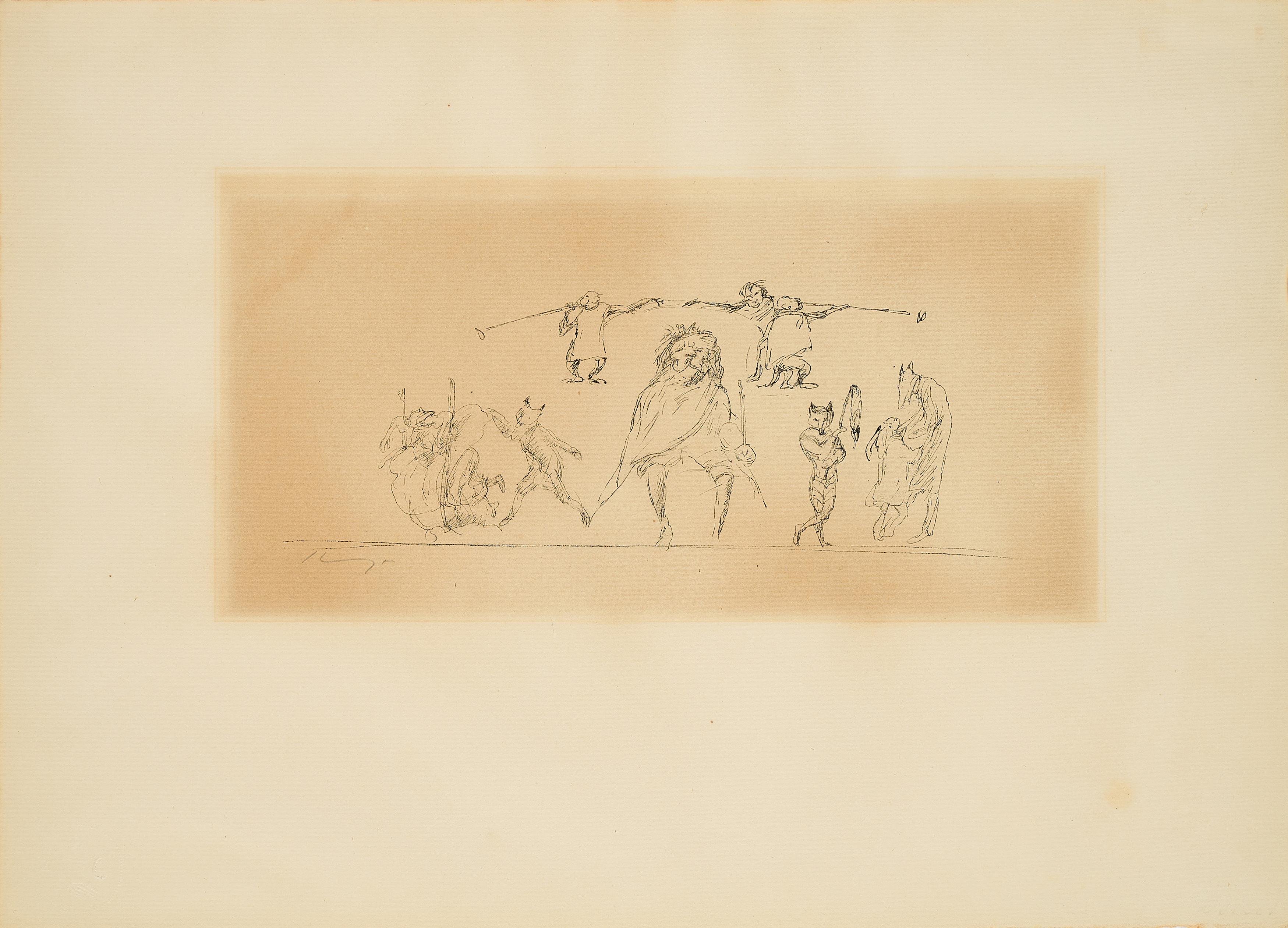 Max Slevogt - Reineke Fuchs (Technische Probe I).