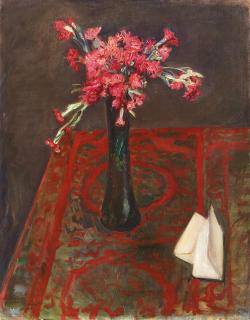 Max Slevogt - Rote Nelken