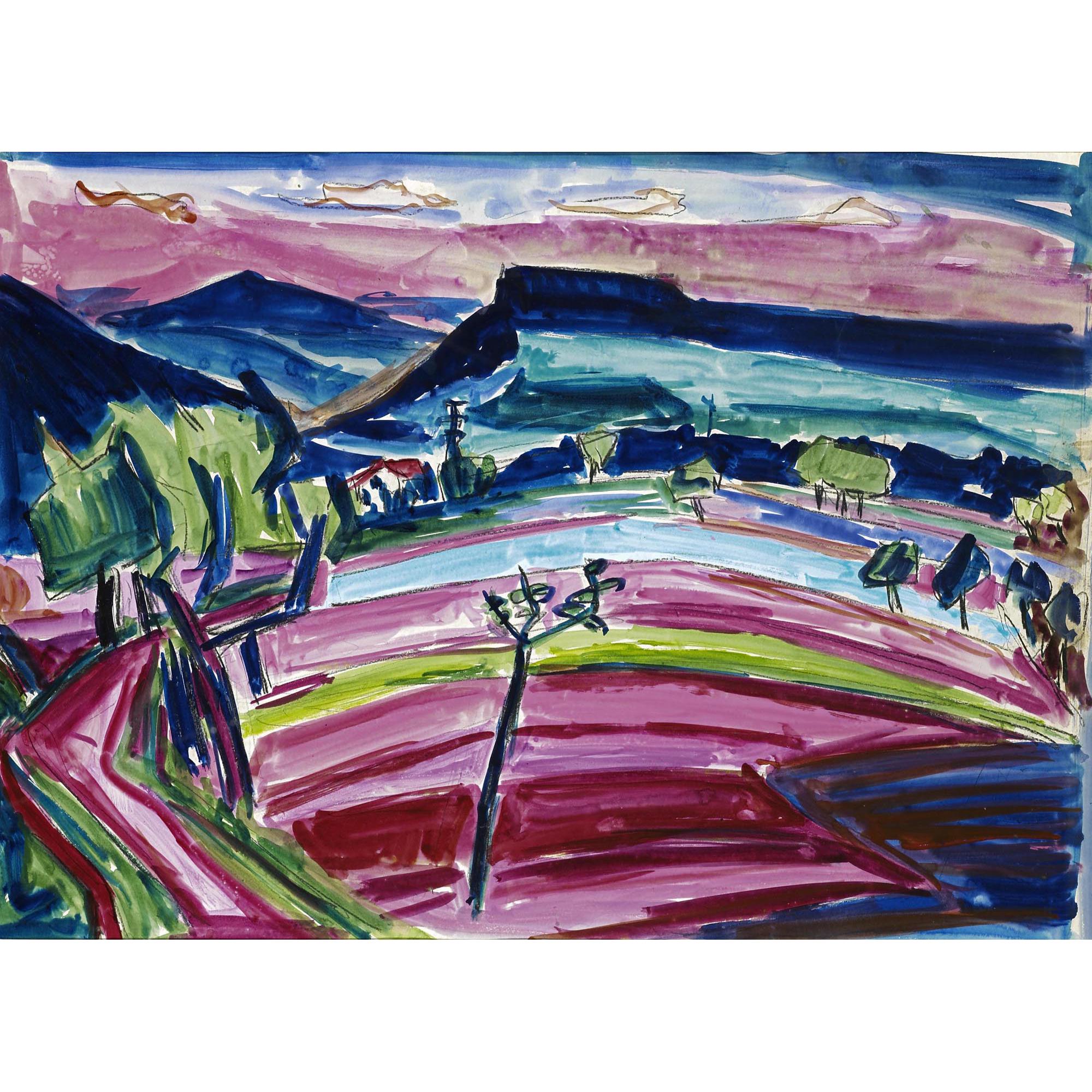 Max Sulzbachner - Blick Auf Gempenstollen View On The Gempenstollen