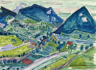 Max Sulzbachner - Juralandschaft Am Doubs, 1925 Landscape In The Jura By The Doubs River, 1925