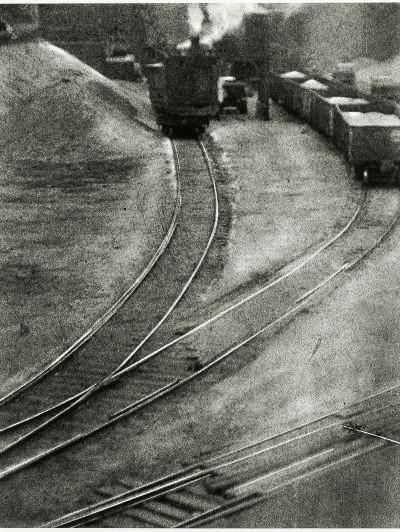 Max Thorek - Lines; together with a companion photograph of Juan Papaza Train Station by Pettus Kaufman, circa 1940