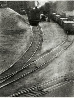 Max Thorek - Lines; together with a companion photograph of Juan Papaza Train Station by Pettus Kaufman, circa 1940