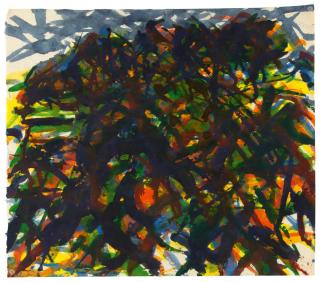 Max Uhlig - »Bewachsener Berghang«.