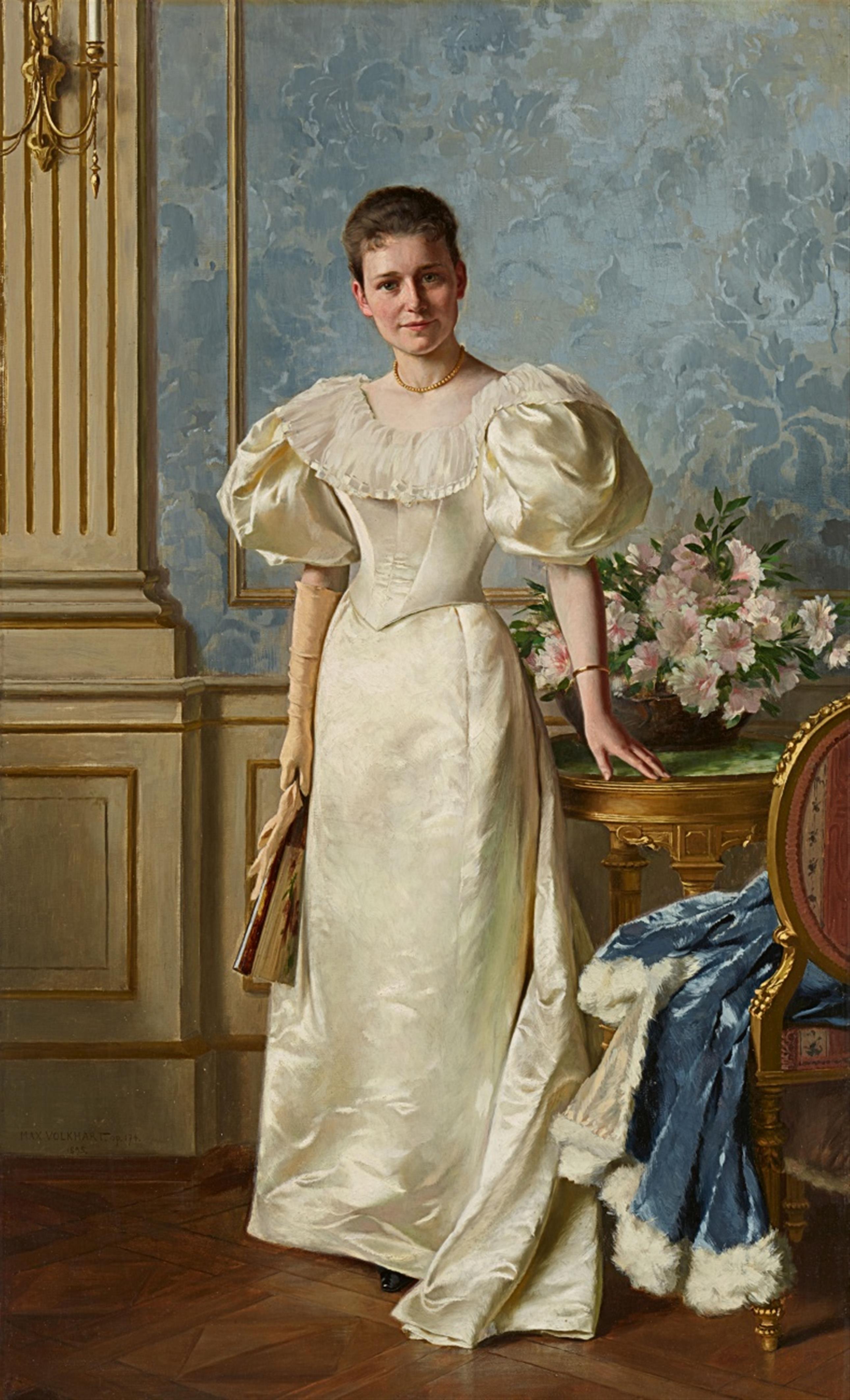 Max Volkhart - Portrait der Elisabeth Johanna Adele von Wedderkop, geb. Koenigs