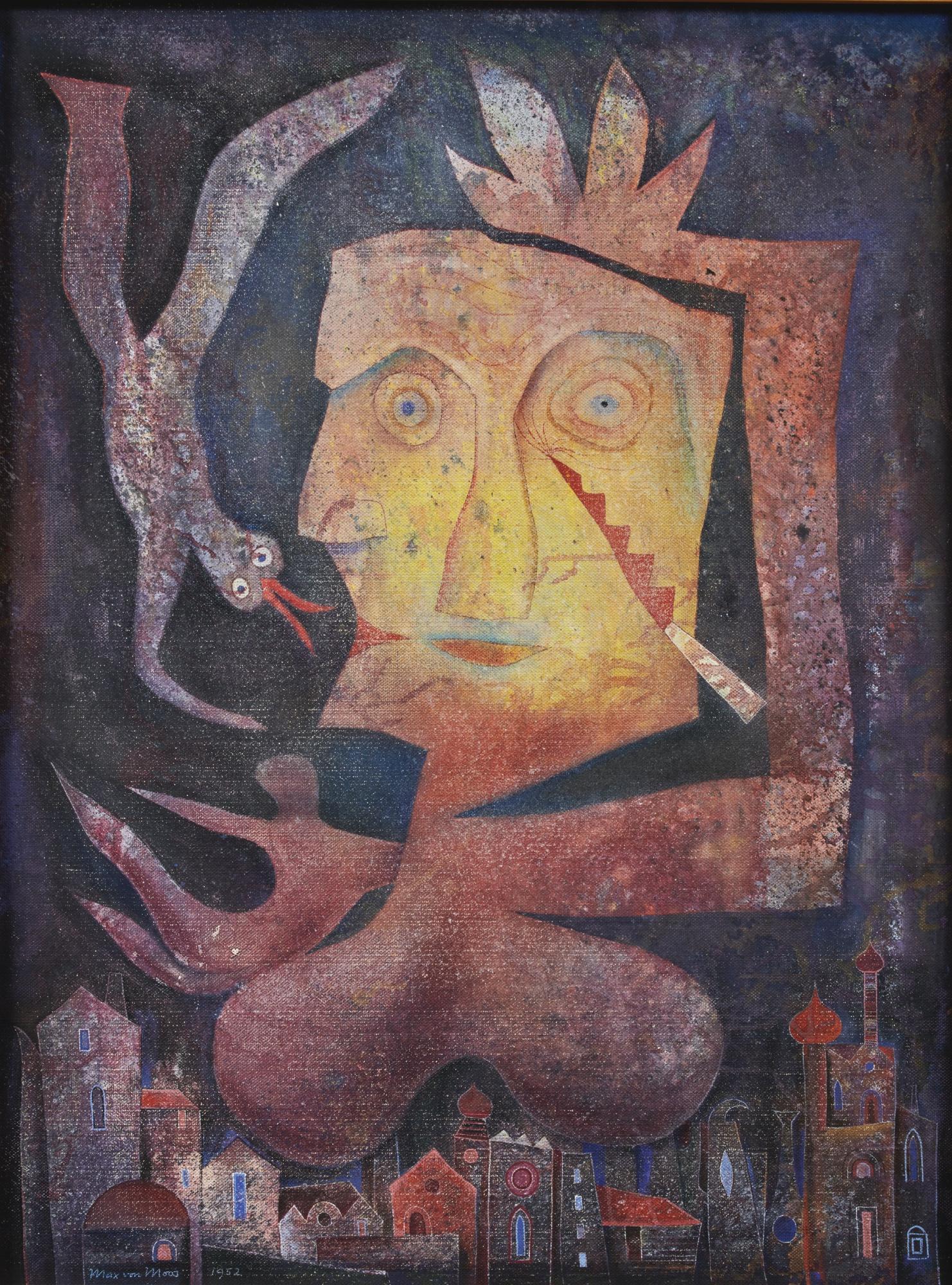 Max Von Moos - Unheil Schwebt Über Der Stadt, 1952