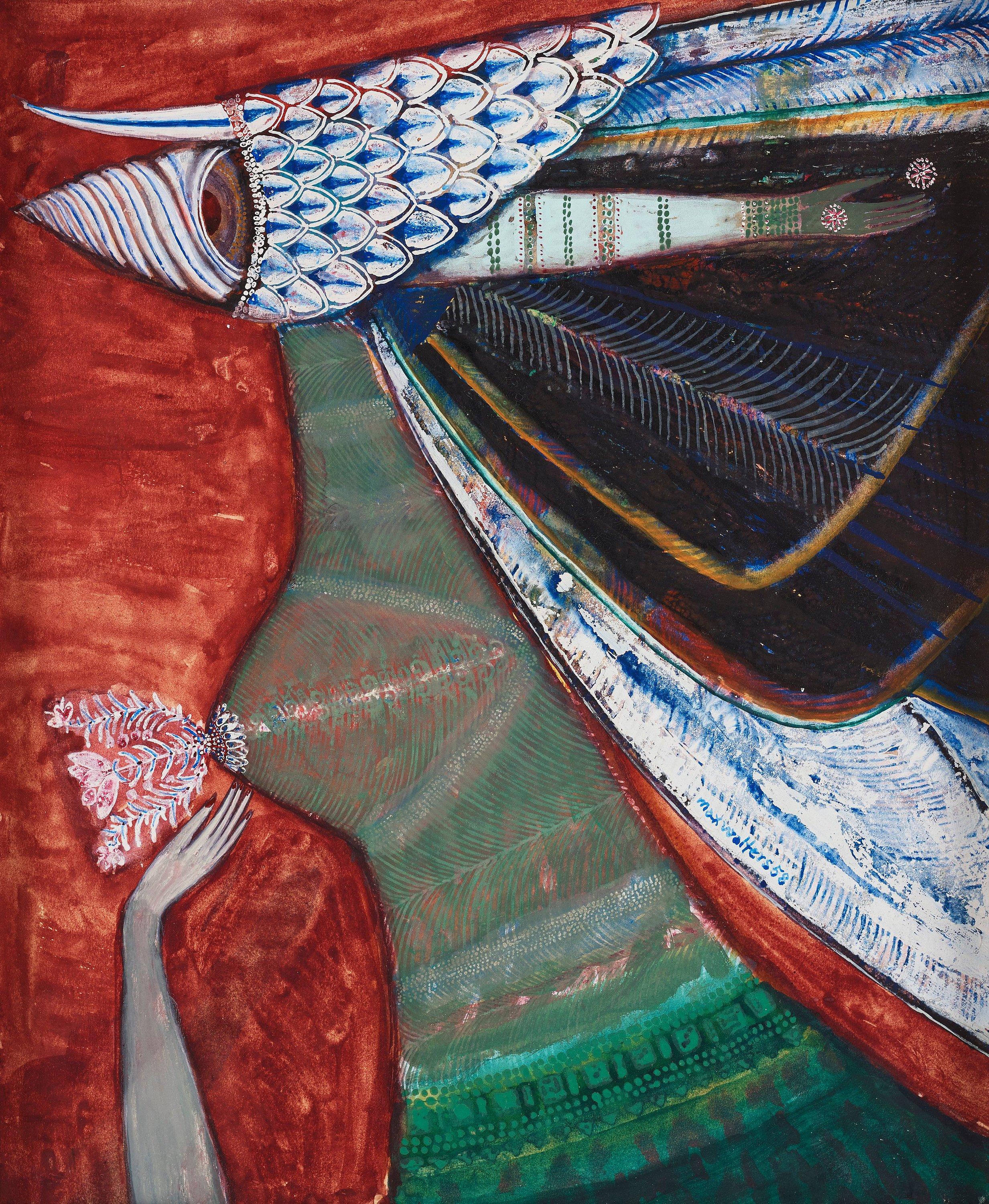 Max Walter Svanberg - ”Hennes hjärta (aggression och smeksam blomning)”.