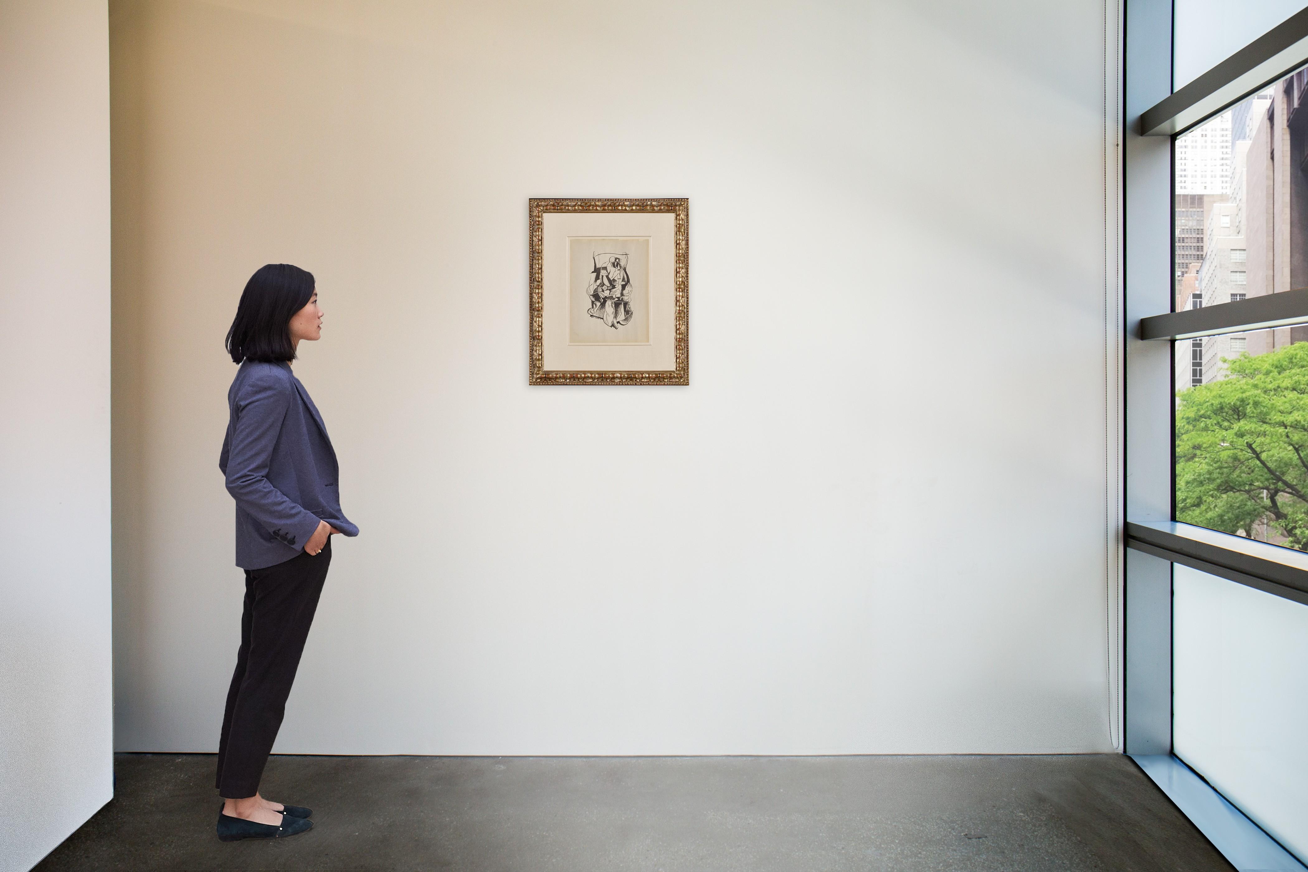 Max Weber - Cubist Figure Seated