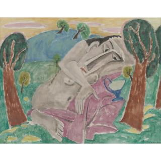 Max Weber - Leaning Figure