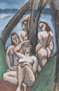 Max Weber - Untitled (Women In Landscape)