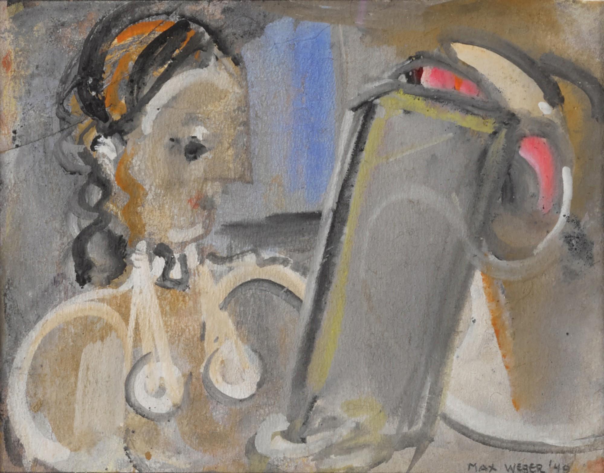 Max Weber - Woman Looking at Picture