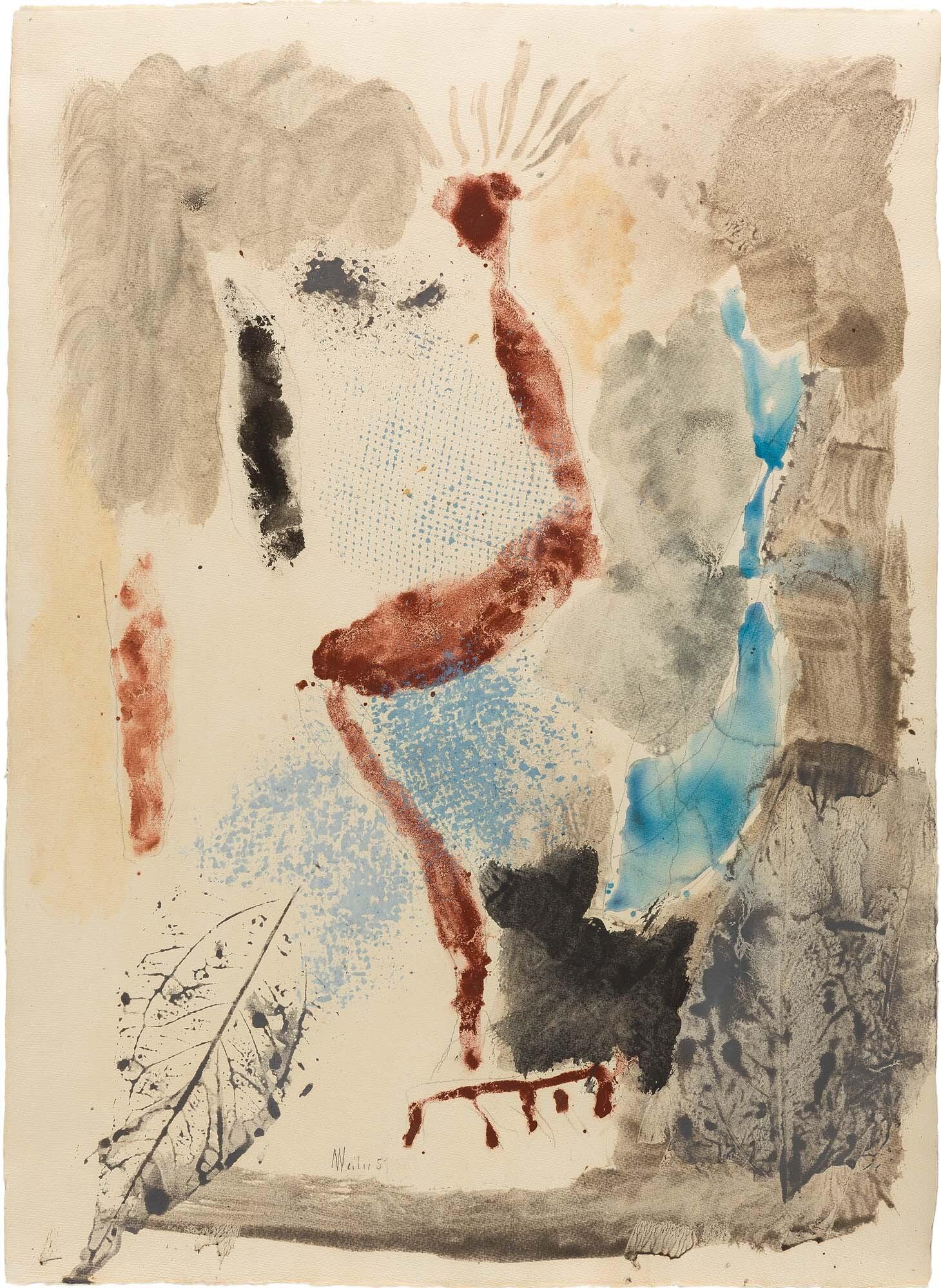 Max Weiler - Blätter und Figur.