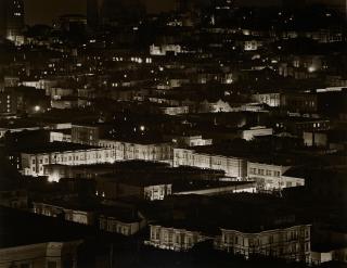 Max Yavno - Night View from Coit Tower, San Francisco