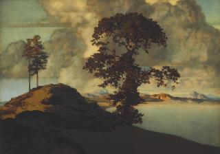 Maxfield Parrish - Atlas Landscape
