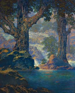 Maxfield Parrish - Cascades (Quiet Solitude)