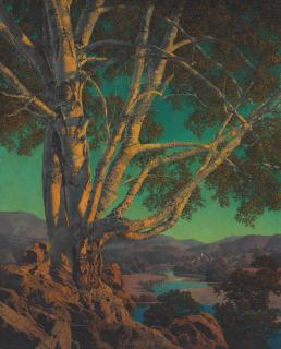 Maxfield Parrish - Old White Birch