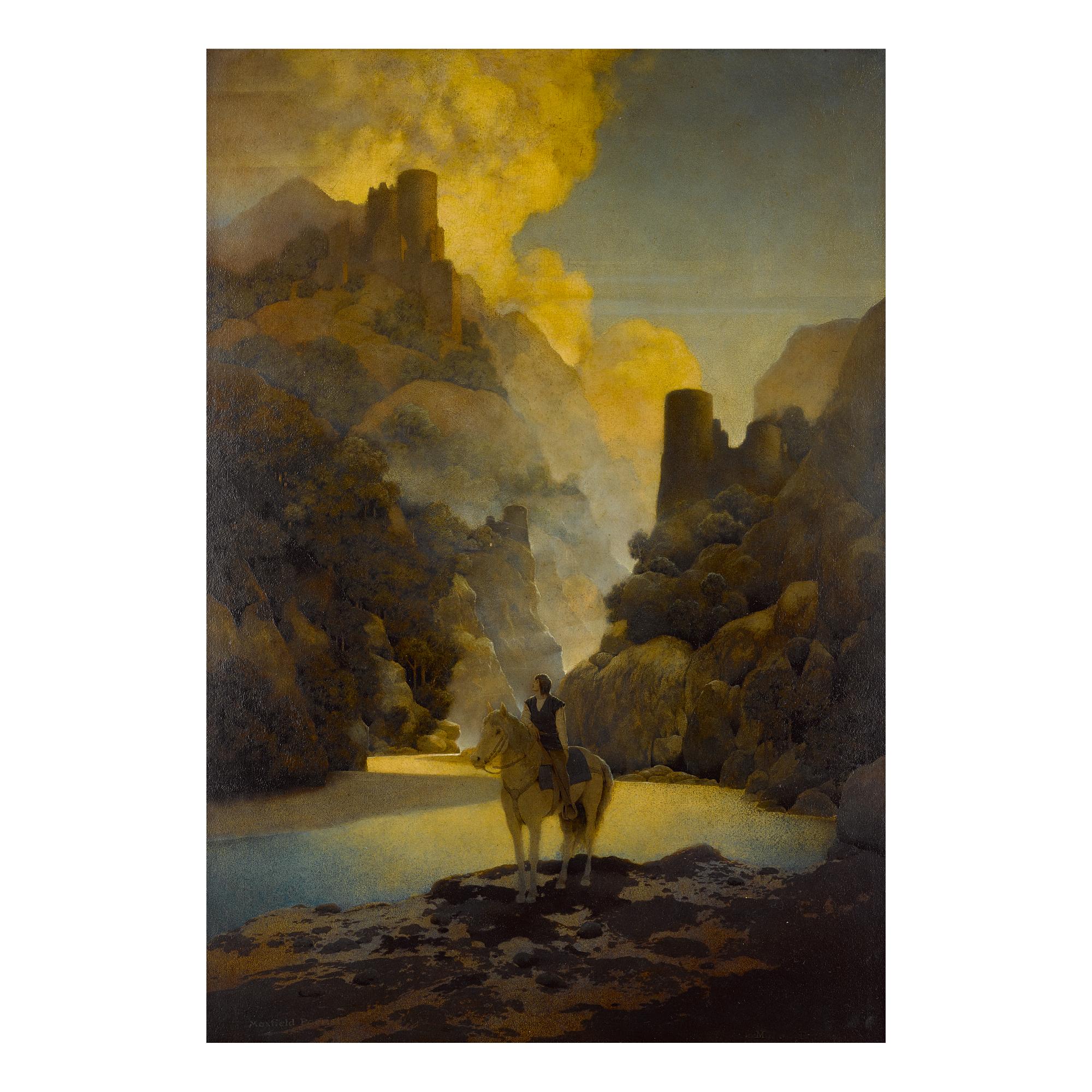 Maxfield Parrish - Romance: Aucassin Seeks For Nicolette