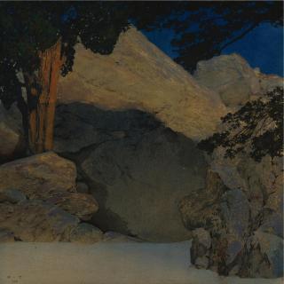 Maxfield Parrish - Study For Scenery For The Tempest