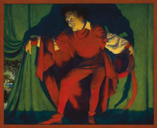 Maxfield Parrish - The Manager Draws the Curtain