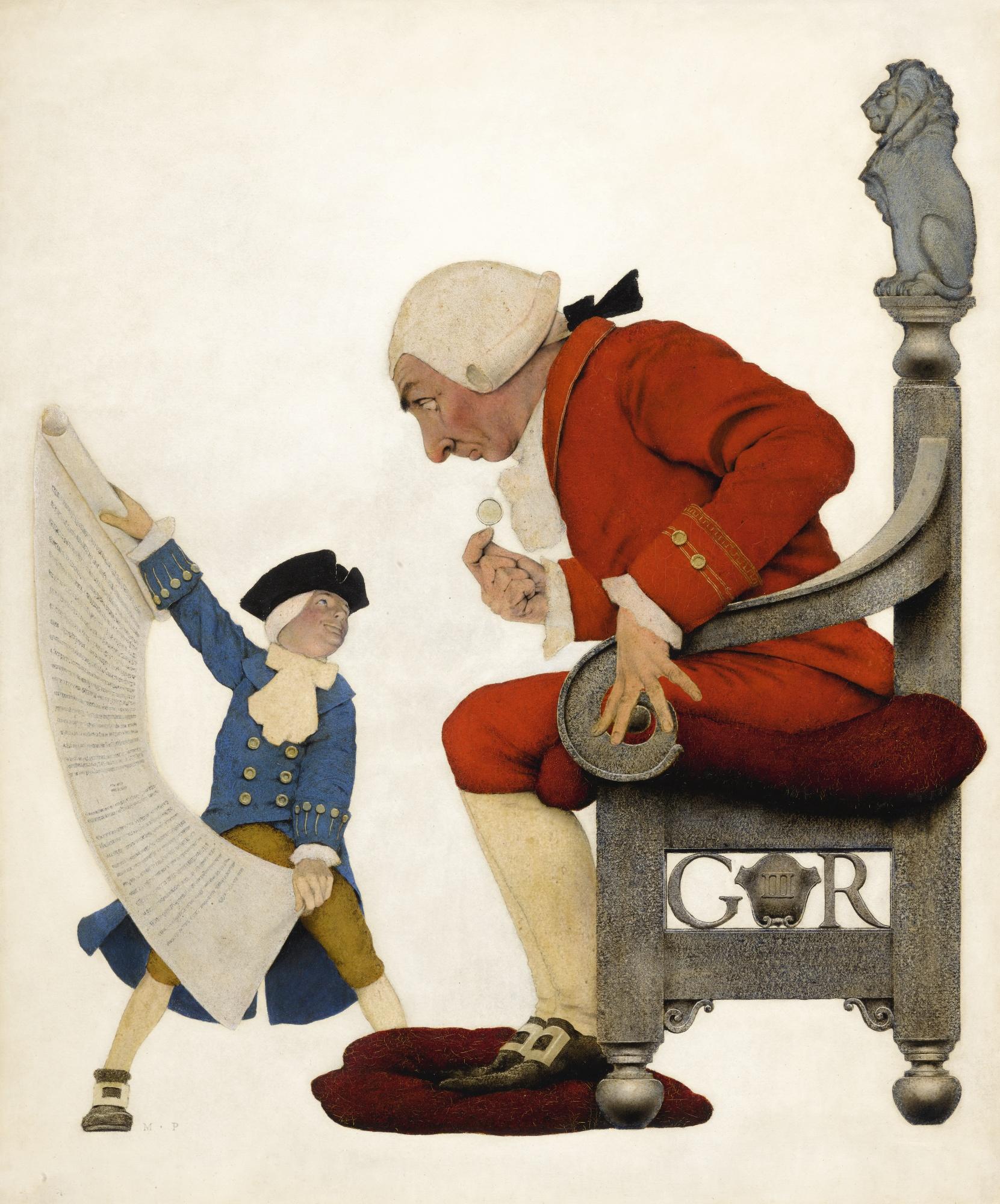 Maxfield Parrish - The Reading Of The Declaration Of Independence 