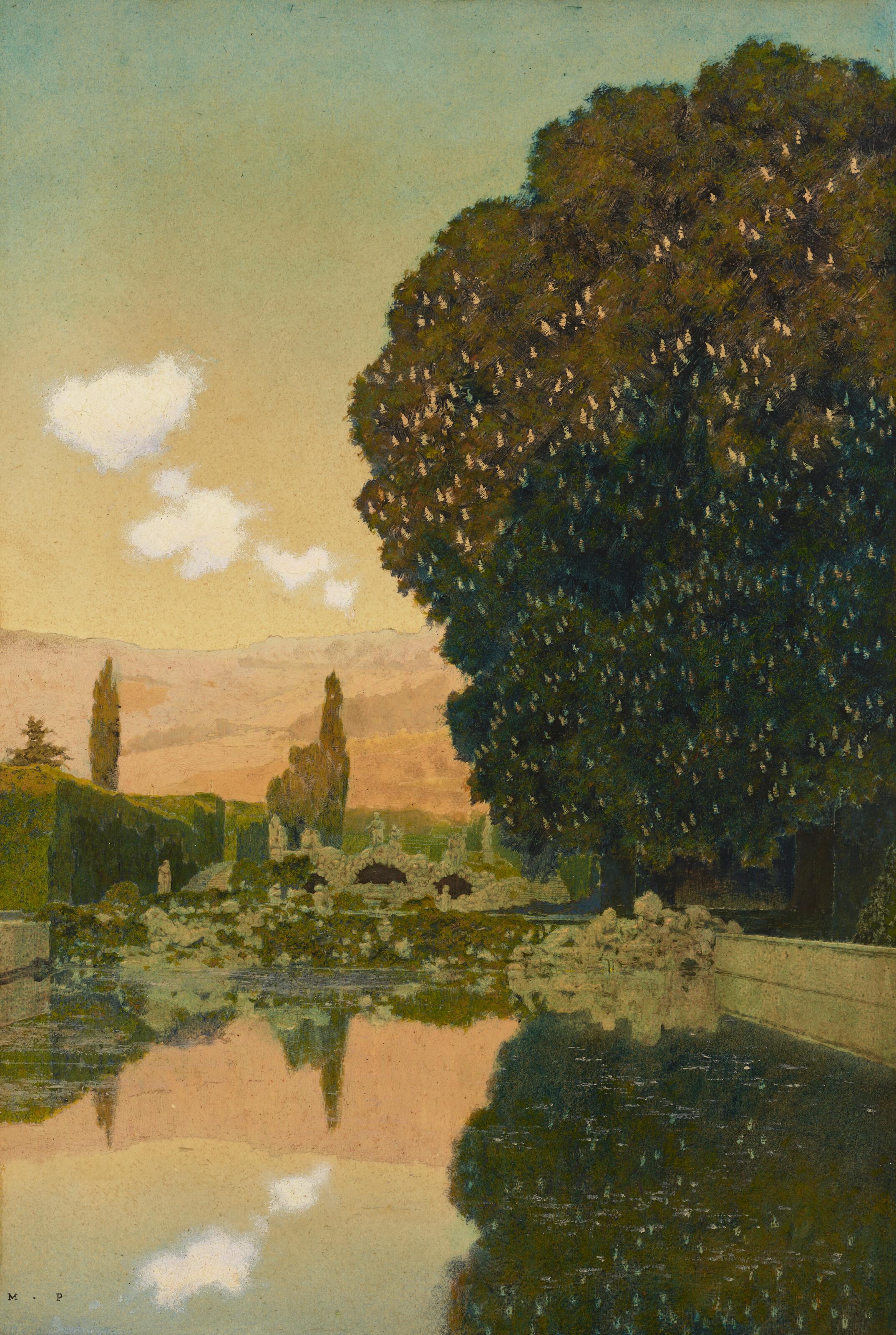 Maxfield Parrish - View at Val San Zibio, Near Battaglia