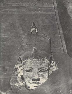 Maxime Du Camp - Ibsamboul. Colosse Occidental du Spéos de Phrè (Nubie), 1850