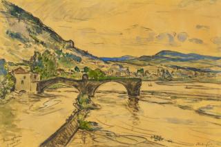 Maxime Émile Louis Maufra - Flusslandschaft bei Brives an der Loire