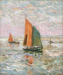 Maxime Maufra - Bateaux de pêche à l\'entrée du Croisic