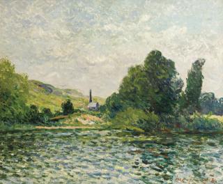 Maxime Maufra - Bords De La Seine, Paysage À Bouafles, Eure