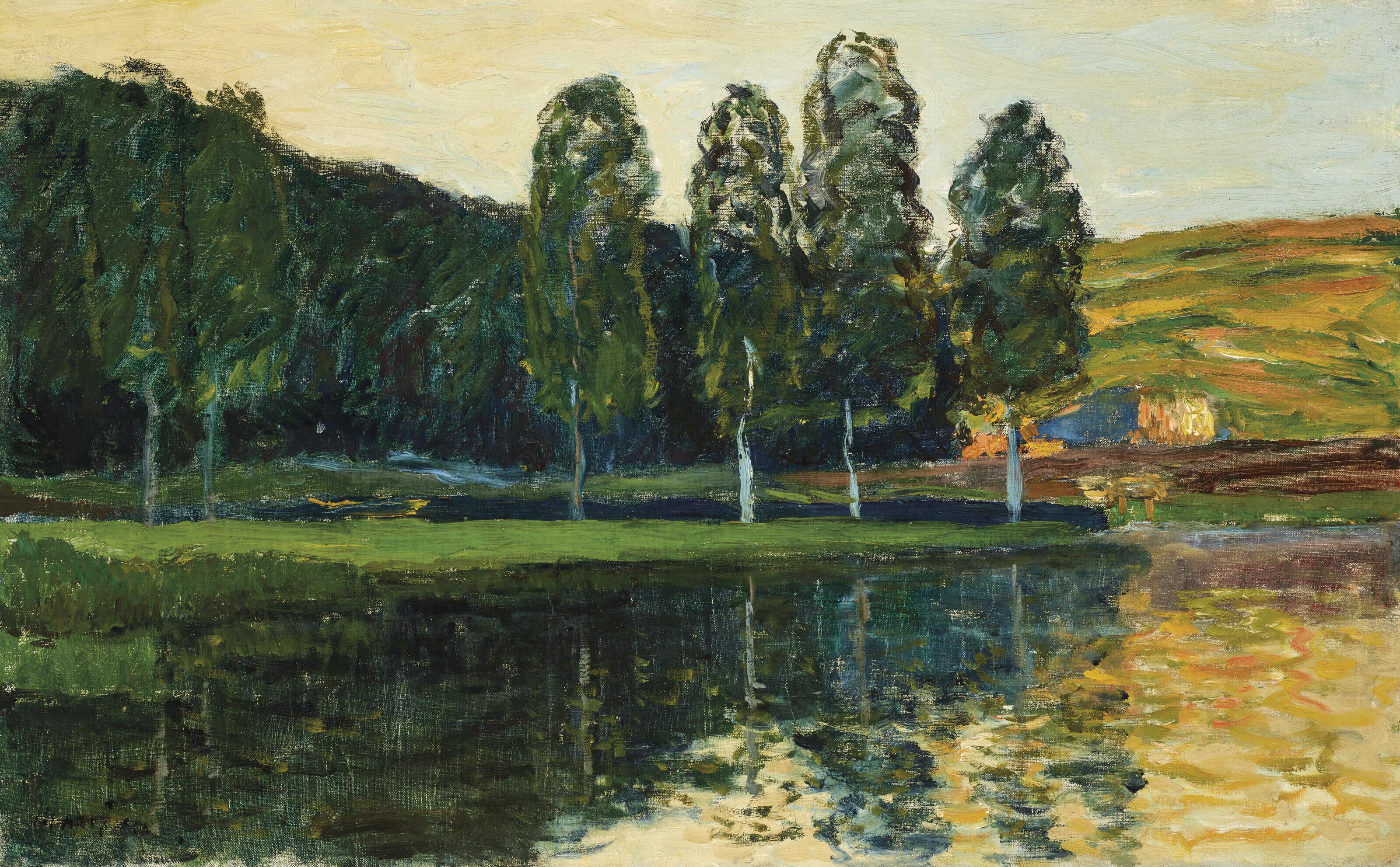 Maxime Maufra - Bords de rivière à la chute du jour