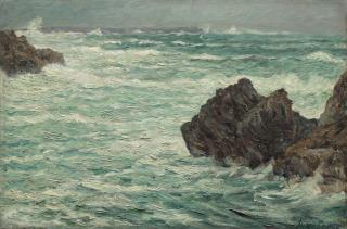 Maxime Maufra - Grosse mer à Donant, Belle-Île-en-Mer