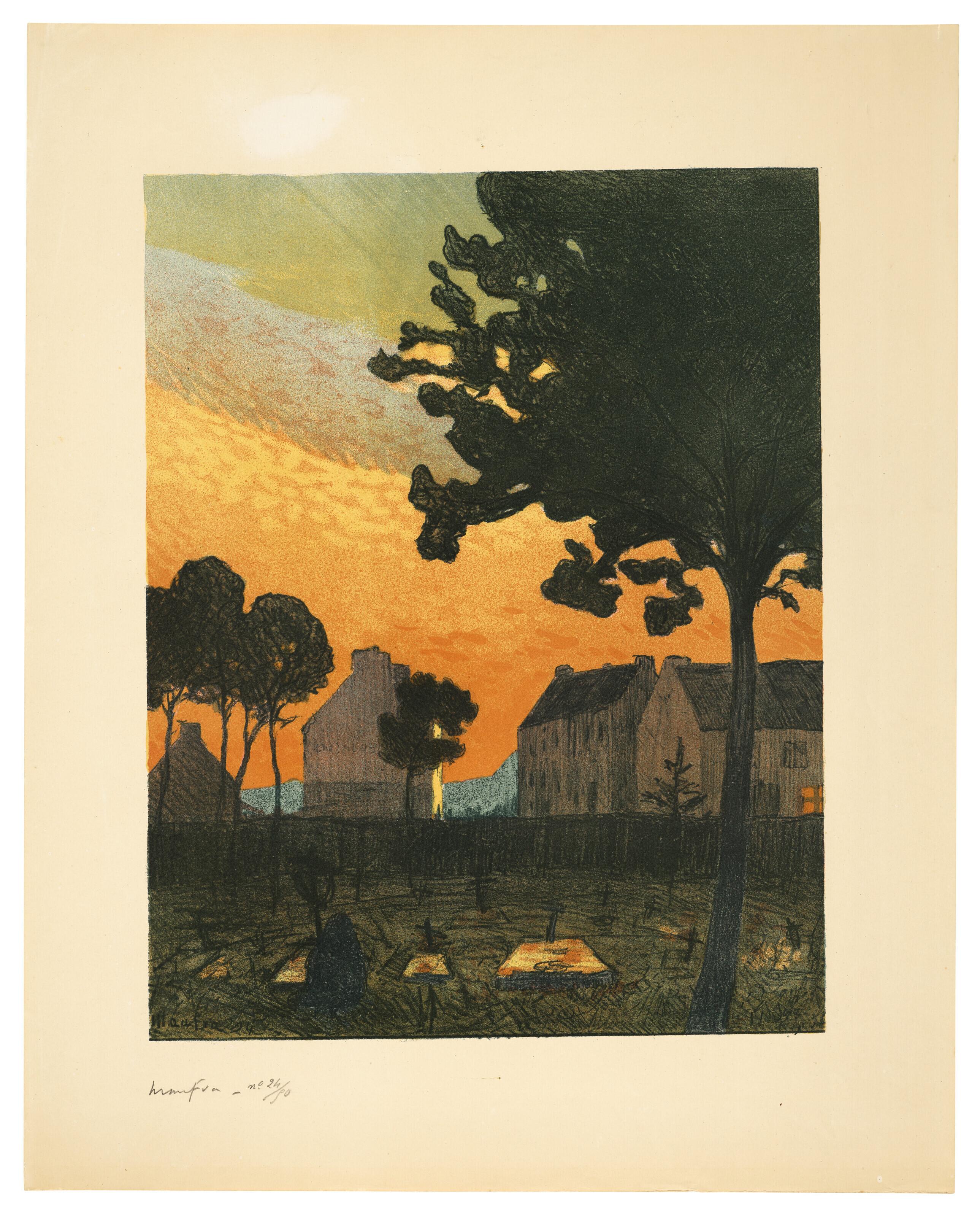 Maxime Maufra - (i), Le cimetière – Plougasnou; (ii), La chapelle Saint-Fiacre – Le Faoüet; (iii), Notre Dame de la clarté et (iv) Tonquédec