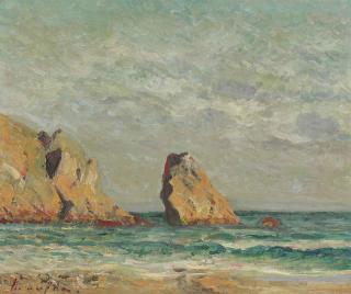 Maxime Maufra - La Mer, plage du Portzic, Morgat