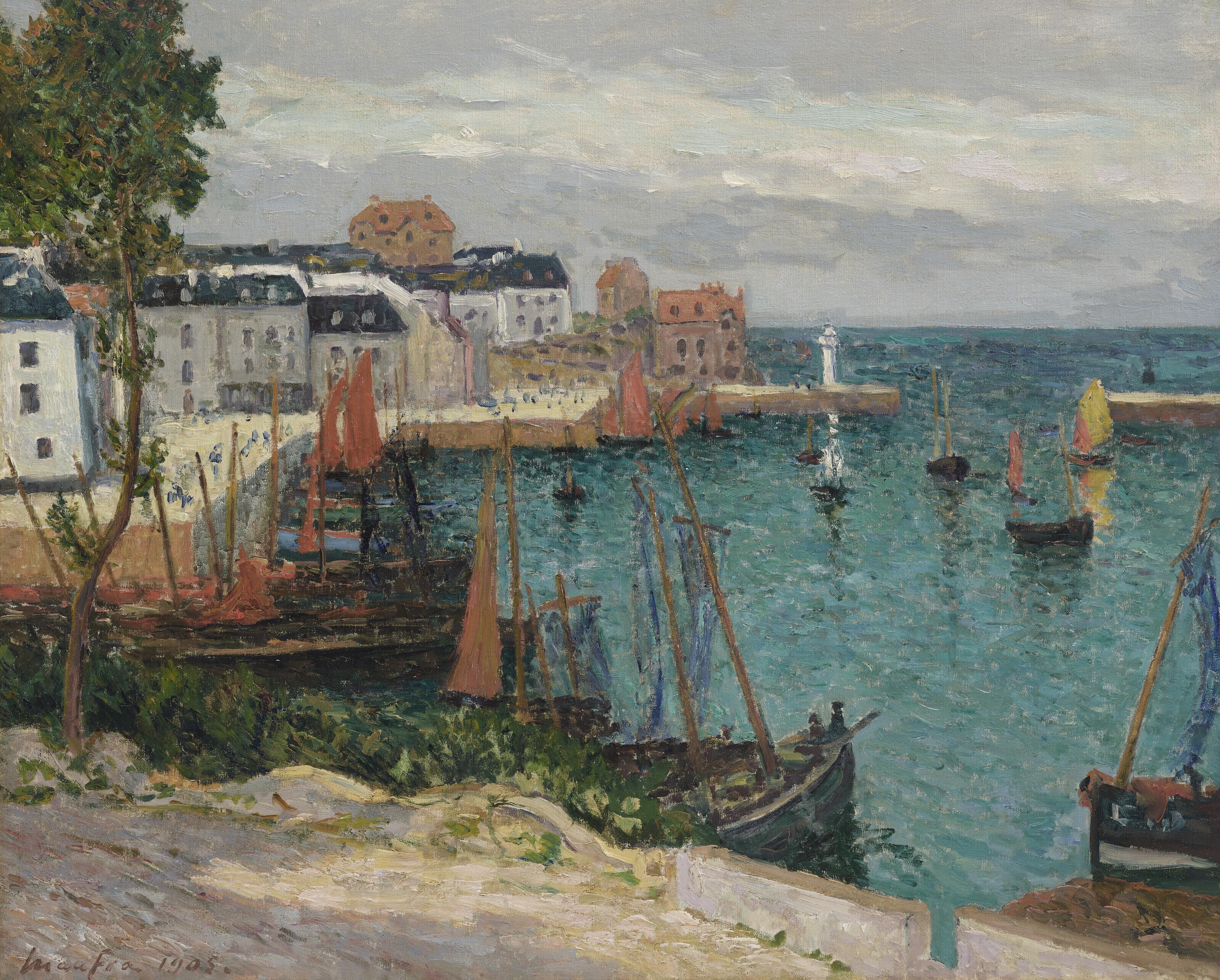 Maxime Maufra - Le port de Sauzon, Belle-Îsle en Mer
