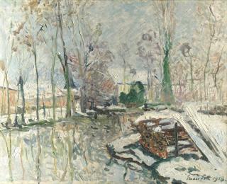 Maxime Maufra - Les Bords du Boulon en hiver, le Gué-du-Loir, Loir-et-Cher