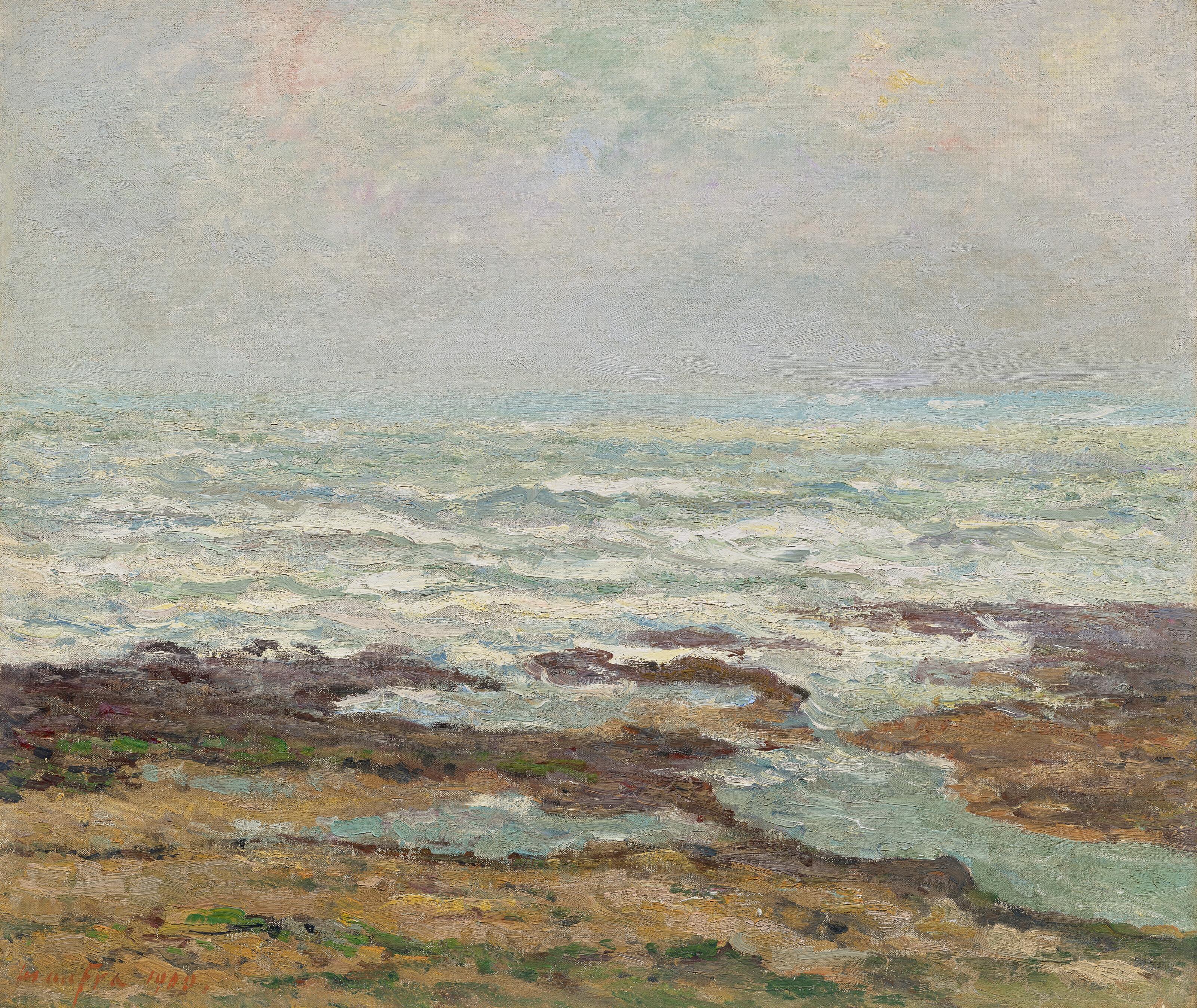 Maxime Maufra - Marine, mer montante, Yport 