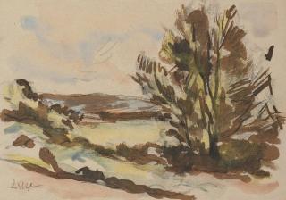 Maximilien Luce - A wooded landscape