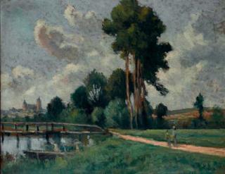 Maximilien Luce - Auxerre, paysage au bord de la rivière