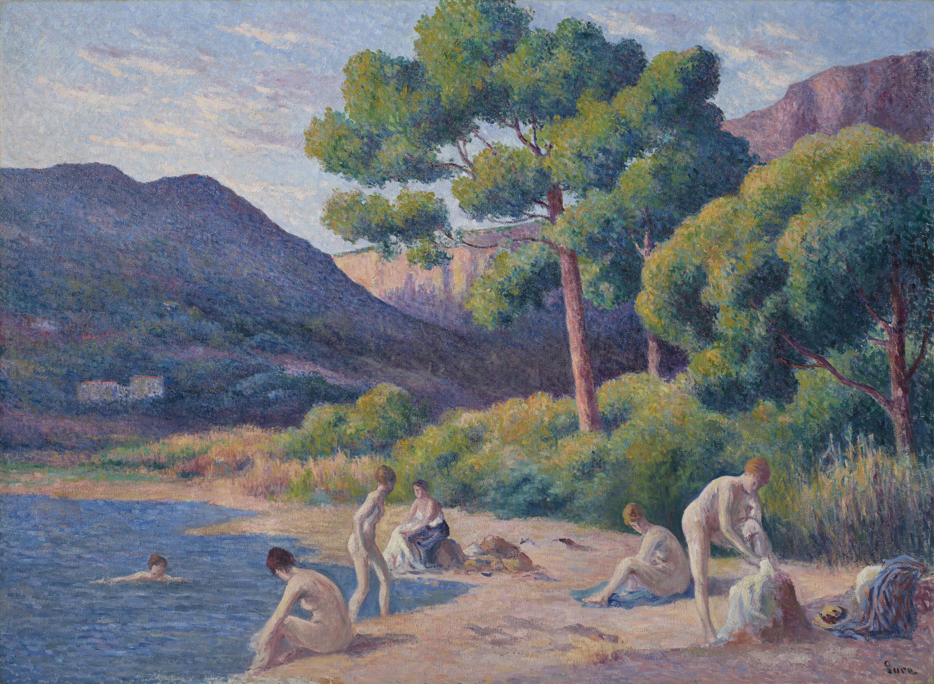 Maximilien Luce - Baigneurs à Saint-Tropez